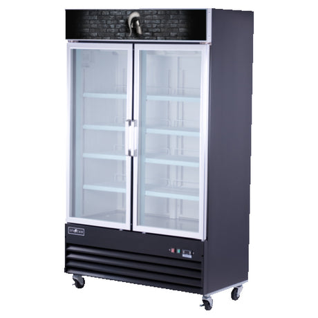 Spartan SGM-53RS Reach-In Refrigerator Merchandiser Two-section