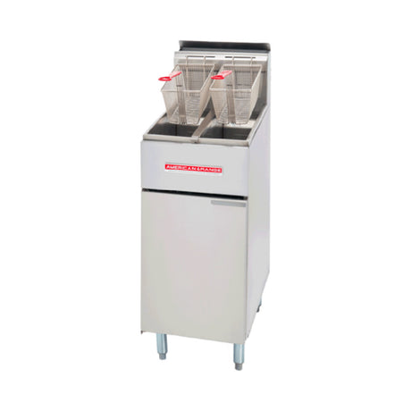 American Range AF-25/25_LP - Fryer Floor Model, Gas, (2) Half Size