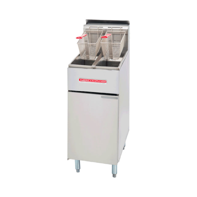 American Range AF-25/25_LP - Fryer Floor Model, Gas, (2) Half Size