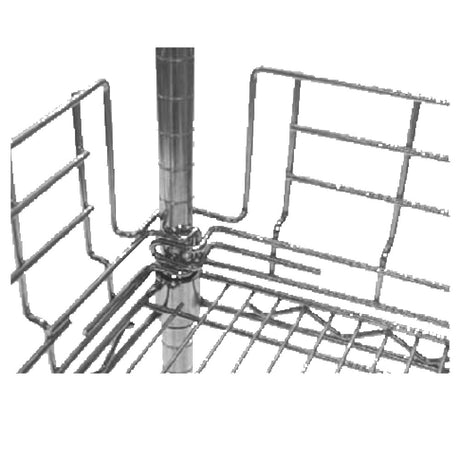 SPG LU60C - ISS Shelf Ledge, 60"W X 6"H X Mount To Posts, Plating Plus™ Finish