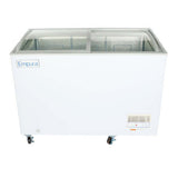 Empura E-CFCG-10 - Oblique Curved Lid Chest Freezer, 47.05"W X 25.75"D X 36.89"H