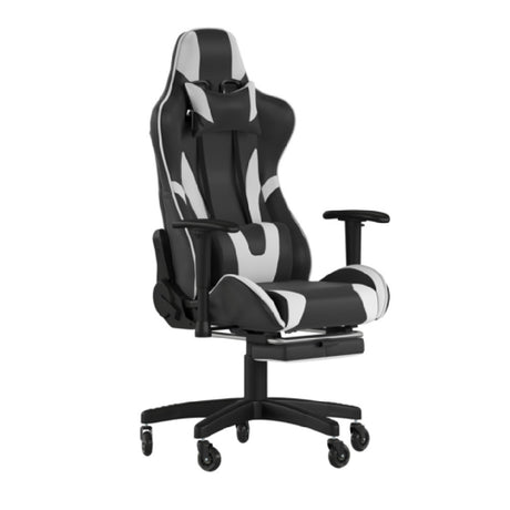 Flash Furniture CH-187230-BK-RLB-GG X30 Gaming Chair 280 Lb. Weight Capacity LeatherSoft Upholstery