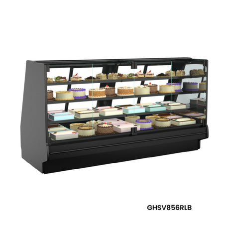 Structural Concepts GHSV656RLB - Fusion® Refrigerated Service Case, 75-3/8"W X 43"D X 55-5/8"H