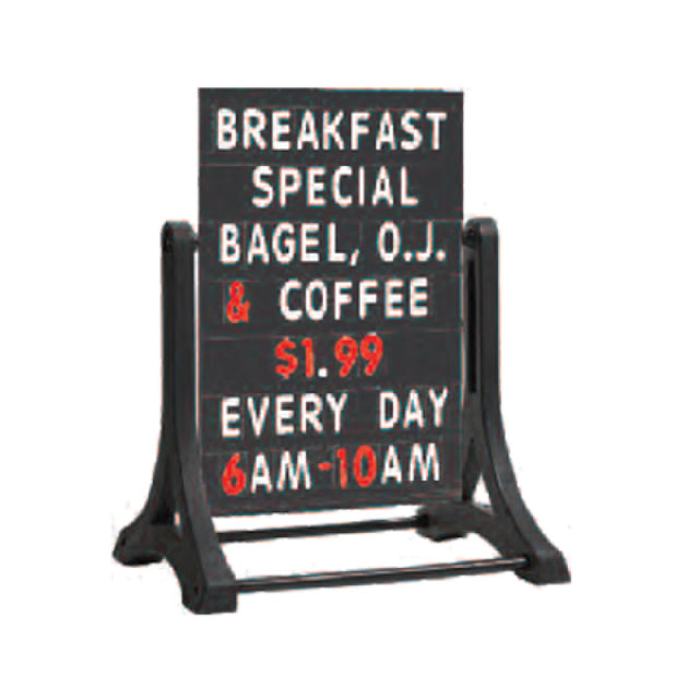 Aarco ROC-5 The Rocker™ Sidewalk Sign 24"W X 36"H (board Only) 32"L X 22"W X 42"H (overall Length)