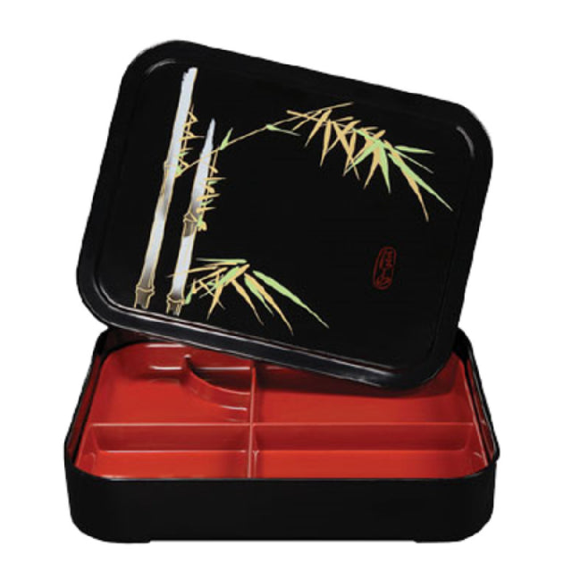 GET Enterprises 171-F Fuji™ Bento Box 10-3/4" X 8-1/4" X 2-1/4"H 5-compartments