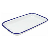 Bauscher Hepp TEW7414 - Enamelware Collection Tray, GN 1/4 Size, 10-1/2"L X 6-1/2"W X 1-1/4"H