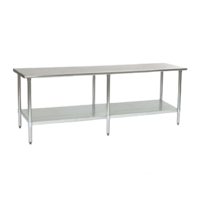 Eagle T24108B Budget Series Work Table 108"W X 24"D 430 Stainless Steel Top