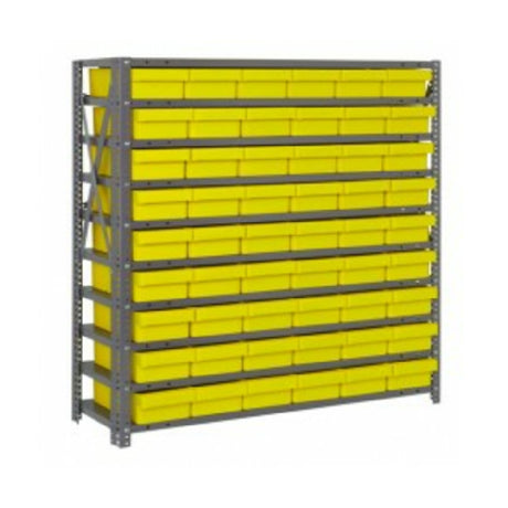 Quantum 1239-401_BLUE - Shelving Unit, 12"D X 36"L X 39"H, Heavy Duty