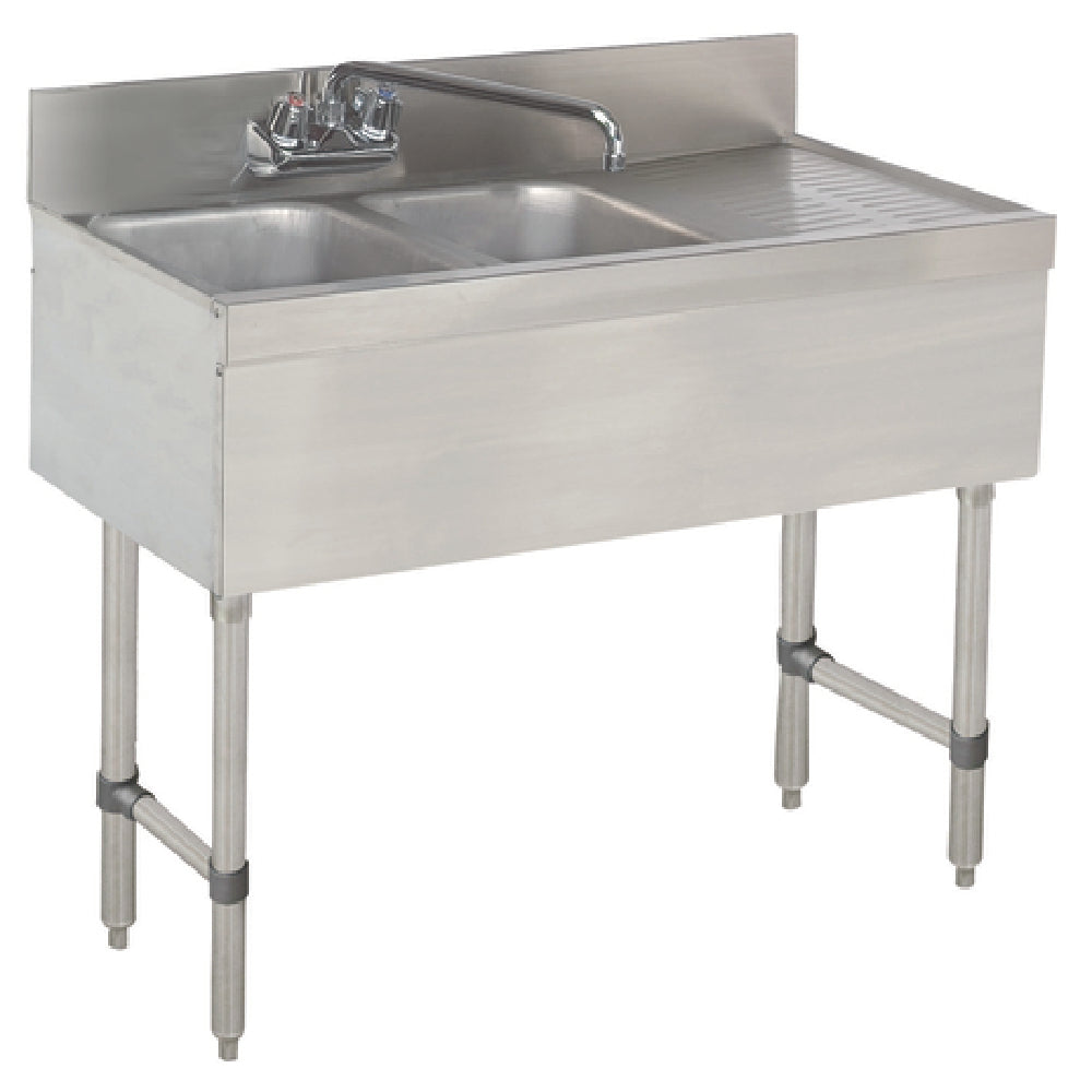 Advance Tabco SLB-42L Special Value Sink Unit 2-compartment 48"W X 18"D X 33"H Overall