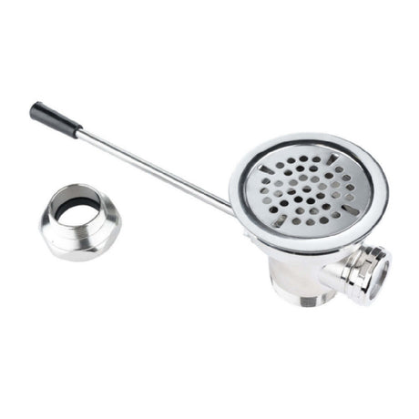 Empura E-HL-Q5 - Straight Lever Drain, 3-1/2" X 1-1/2", Stainless Steel
