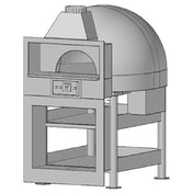 Marra Forni EF90G Facade Gas Fired Oven Enclosed 35.43" Dia. Interior Brick Deck