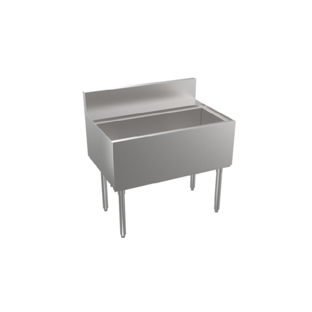 Krowne KRS-36 - Stadium Series Underbar Ice Bin/Cocktail Unit, 36"W X 19"D, 110-lbs Ice Capacity