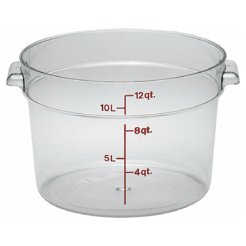 Cambro RFSCW12135 Camwear® Storage Container Round 12 Qt.