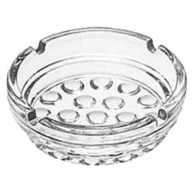 Libbey 5154 Nob Hill Ash Tray 4" Diameter Clear Glass (36 Each Per Case)