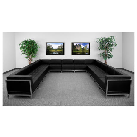 Flash Furniture ZB-IMAG-U-SECT-SET2-GG Hercules Imagination Series Sectional 141"W X 141"D X 27-1/4"H Overall