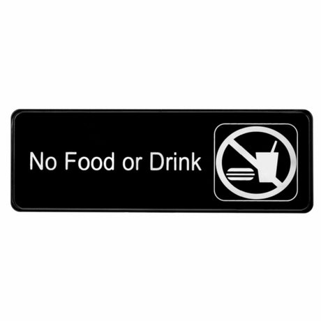 Alpine Industries ALPSGN-22 Sign 9" X 3" "No Food Or Drink"