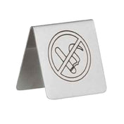 Bauscher Hepp 12.2260.0000 - Sign, 2-3/8"L (60mm) X 2-3/16"H (56mm), "NO SMOKING"