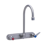 T&S Brass S-1147-CR EverSteel Workboard Faucet 8” Wall Mount Mixing Faucet With Body