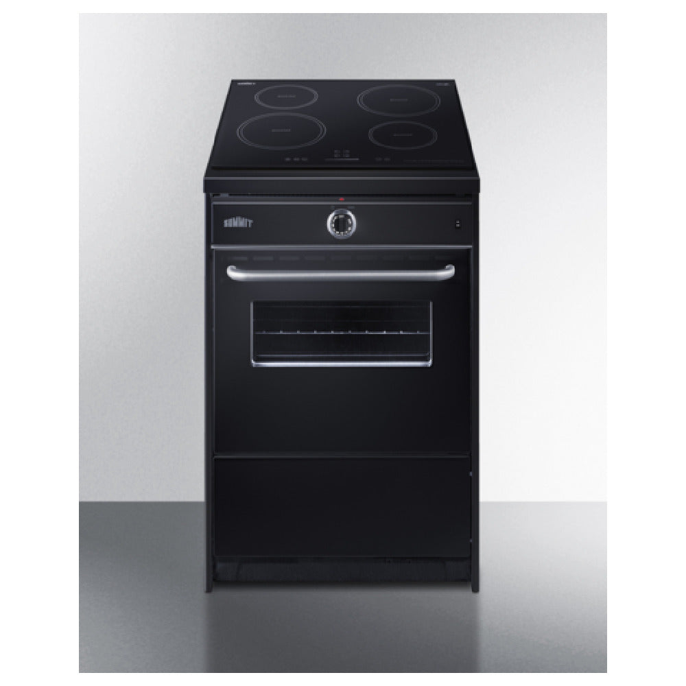 Summit TEM665CW Induction Smooth-Top Range 24" W 2.92 Cu.ft. Oven Capacity