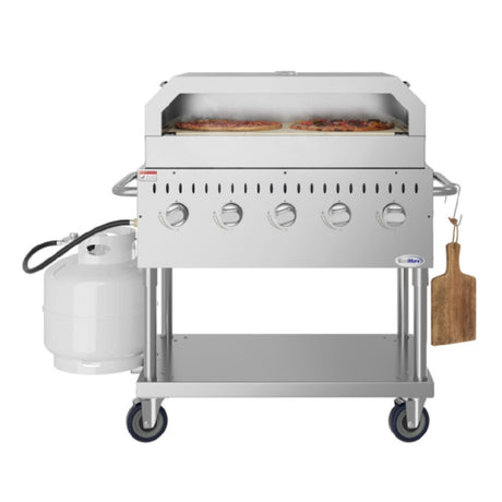 Koolmore CGKIT3-36P Commercial Outdoor Grill 35-4/5"W X 23-1/5"D X 46-1/5"H (5) Burner