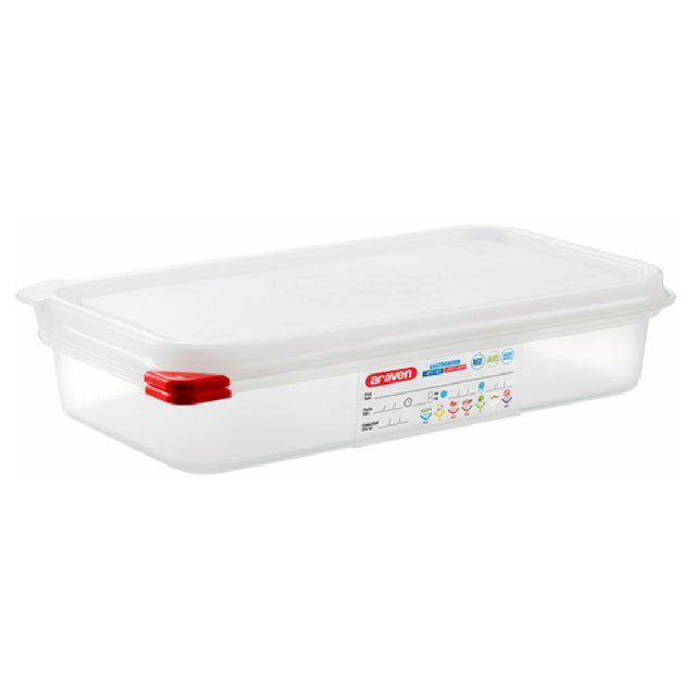 Carlisle 03029 Araven Food Storage Container 2.6 Qt. 12-3/4" X 6-15/16" X 2-1/2"