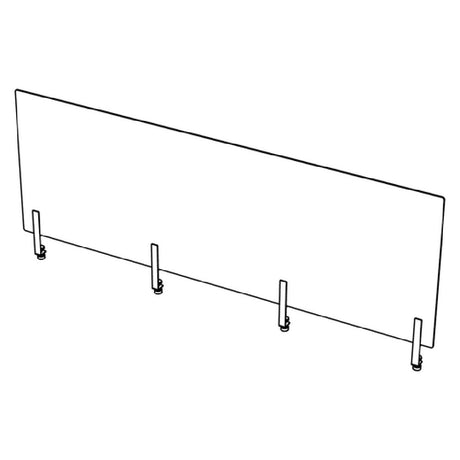 Bauscher Hepp VE-66043 - Venta® Sneeze Guard, Vertical Protection Shield, Made Of Acrylic Glass (transparent)