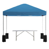 Flash Furniture JJ-GZ10PKG183Z-BL-GG Otis Pop-up Canopy Tent And Folding Table Set