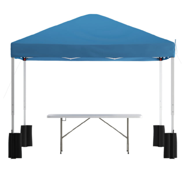 Flash Furniture JJ-GZ10PKG183Z-BL-GG Otis Pop-up Canopy Tent And Folding Table Set