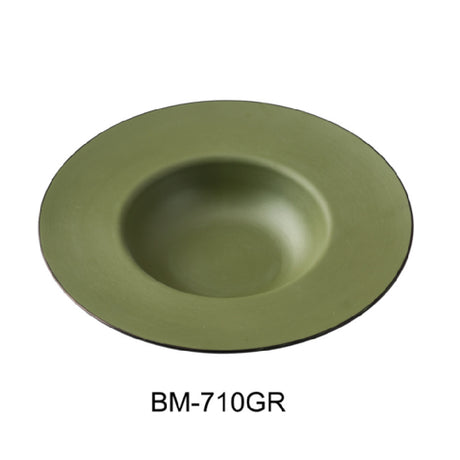 Yanco BM-710GR Dessert Plate 9-1/4"W X 9"D X 1-7/8"H 10 Oz