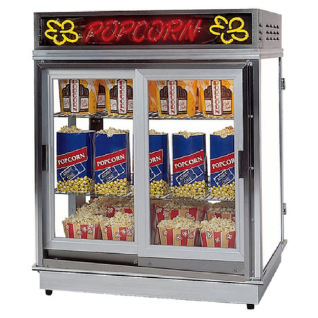 Gold Medal 2004SLN LED Astro Staging Cabinet With Self-serve Sliding Doors LED Neon Sign