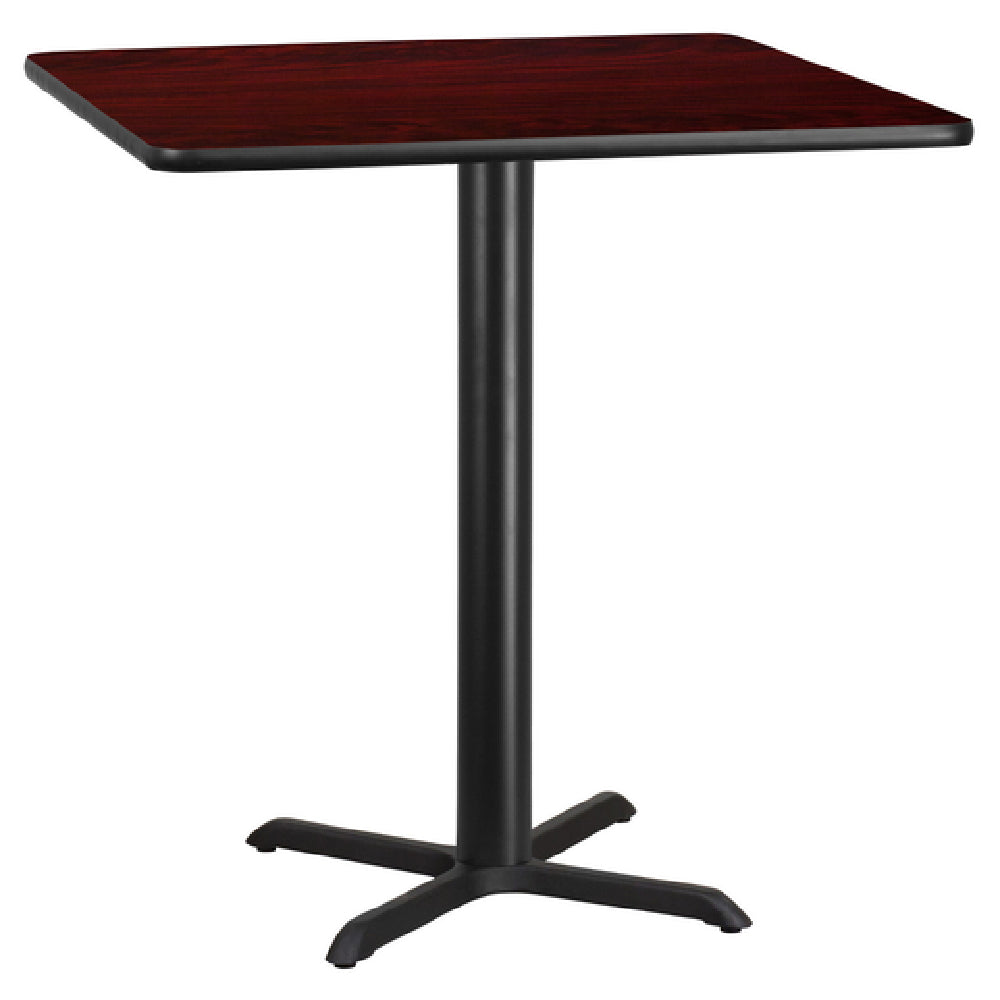 Flash Furniture XU-MAHTB-4242-T3333B-GG Table 42"W X 42"D X 43-1/8"H Bar Height