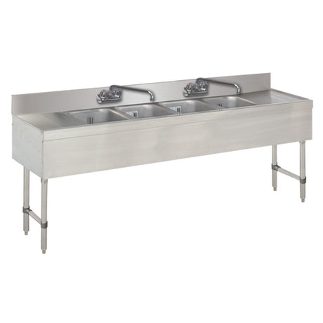 Advance Tabco SLB-84C Special Value Sink Unit 4-compartment 96"W X 18"D X 33"H Overall