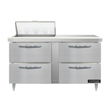 Continental Refrigerator D60N8-D Designer Line Sandwich Unit 60"W Two-section