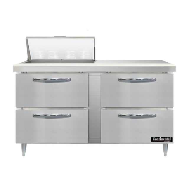 Continental Refrigerator D60N8-D Designer Line Sandwich Unit 60"W Two-section