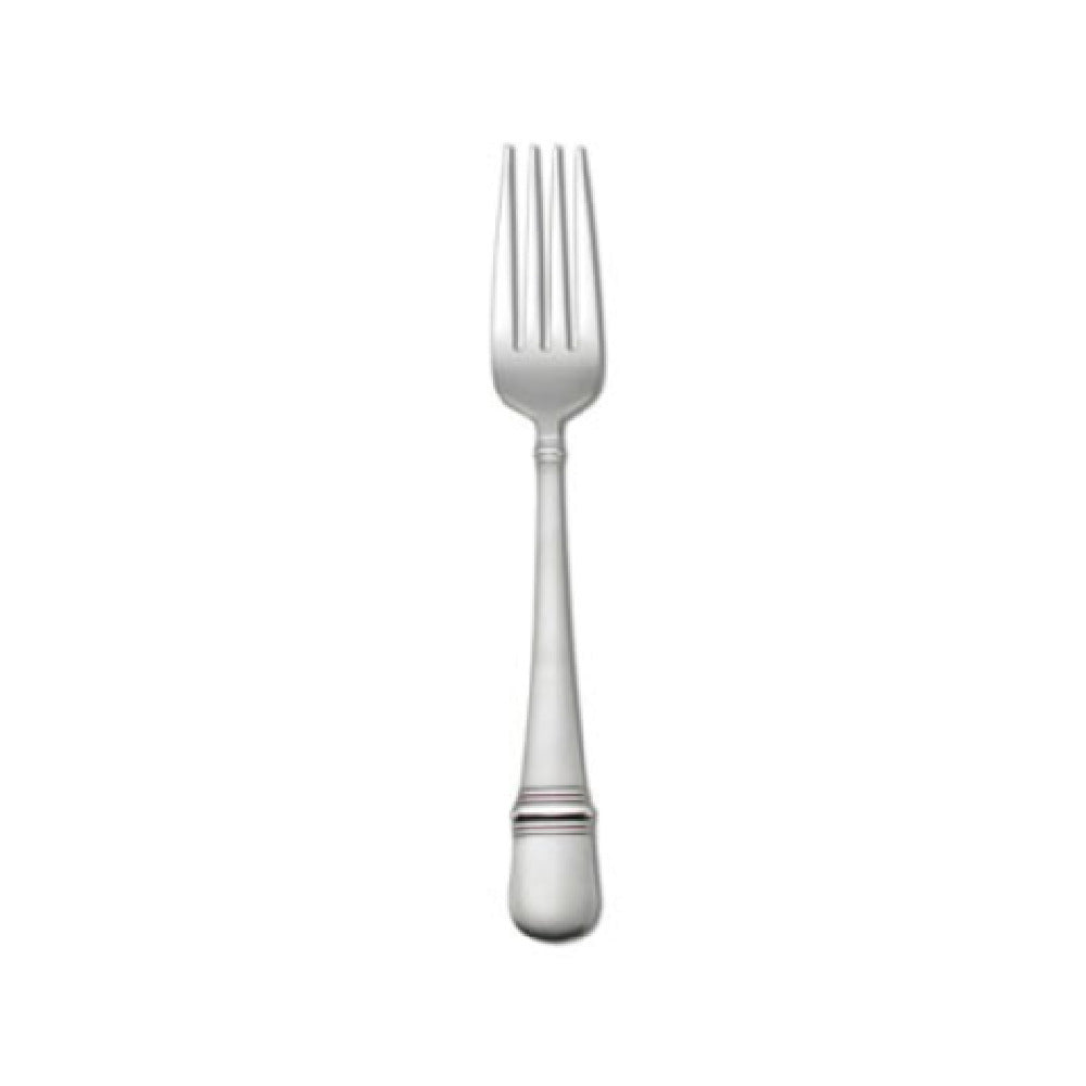 1880 Hospitality T045FDIF Oneida® European Table Fork 8" Banded Teardrop Shaped Handle