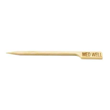 Tablecraft MEDWELL Cash & Carry Meat Marker Pick 3-1/2" Medium Well