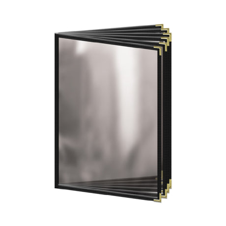 Risch TE-12V 8.5X11 Deluxe Clear Sewn Menu Cover 8-1/2" X 11" Booklet