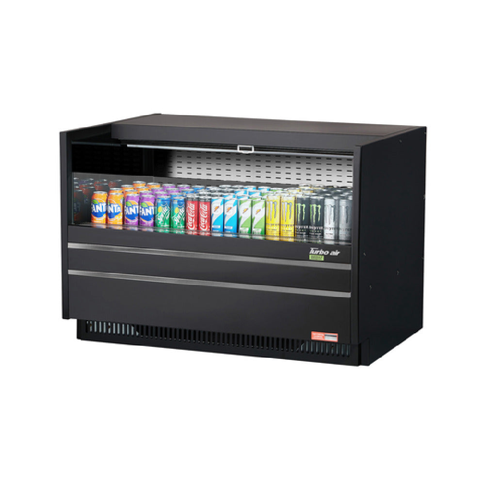 Turbo Air TOM-48UC-W(B)-N Drop-In Horizontal Open Display Case Low Profile 6.8 Cu. Ft. Capacity