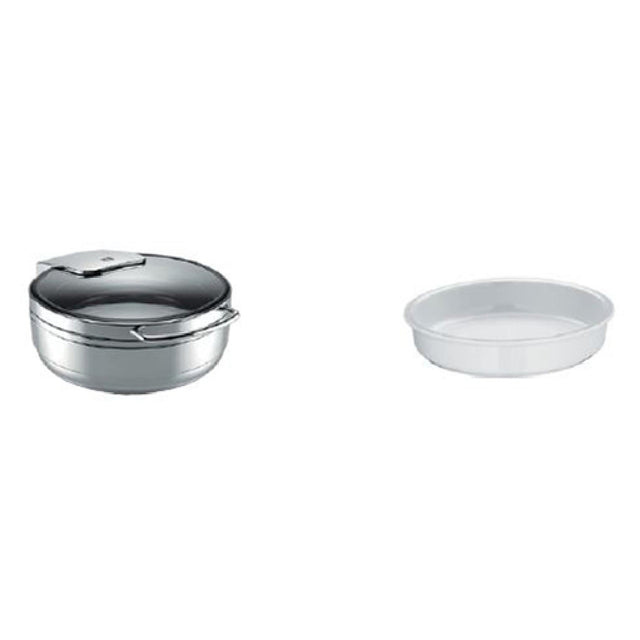 Bauscher Hepp 57.0001.6000 - Chafing Dish Promo Kit, Includes: (1) Round Induction Chafing Dish (57.0001.6040) & (3) 106 Oz.