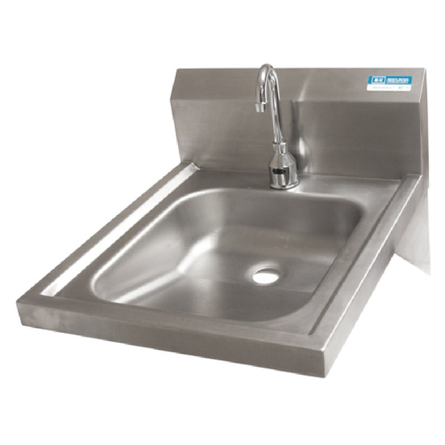 BK Resources BKHS-ADA-D-1-P-G Hand Sink Wall Mounted 14"W X 16"D X 5" Deep Bowl