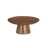 Cal Mil 23151-125-78 Sydney Pedestal 12"dia X 5"H Walnut