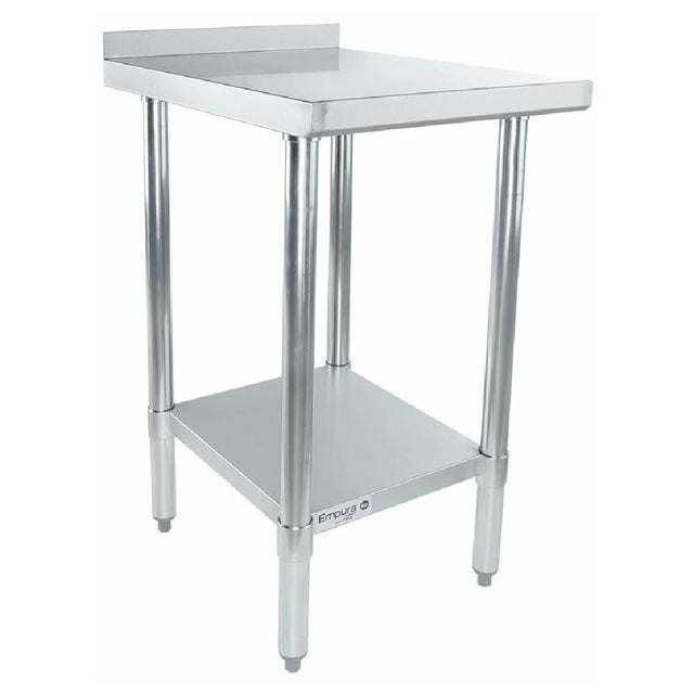 Empura Stainless FT1824E Filler Table 18"W X 24"D X 34.75"H Overall 18G 430 Stainless Steel