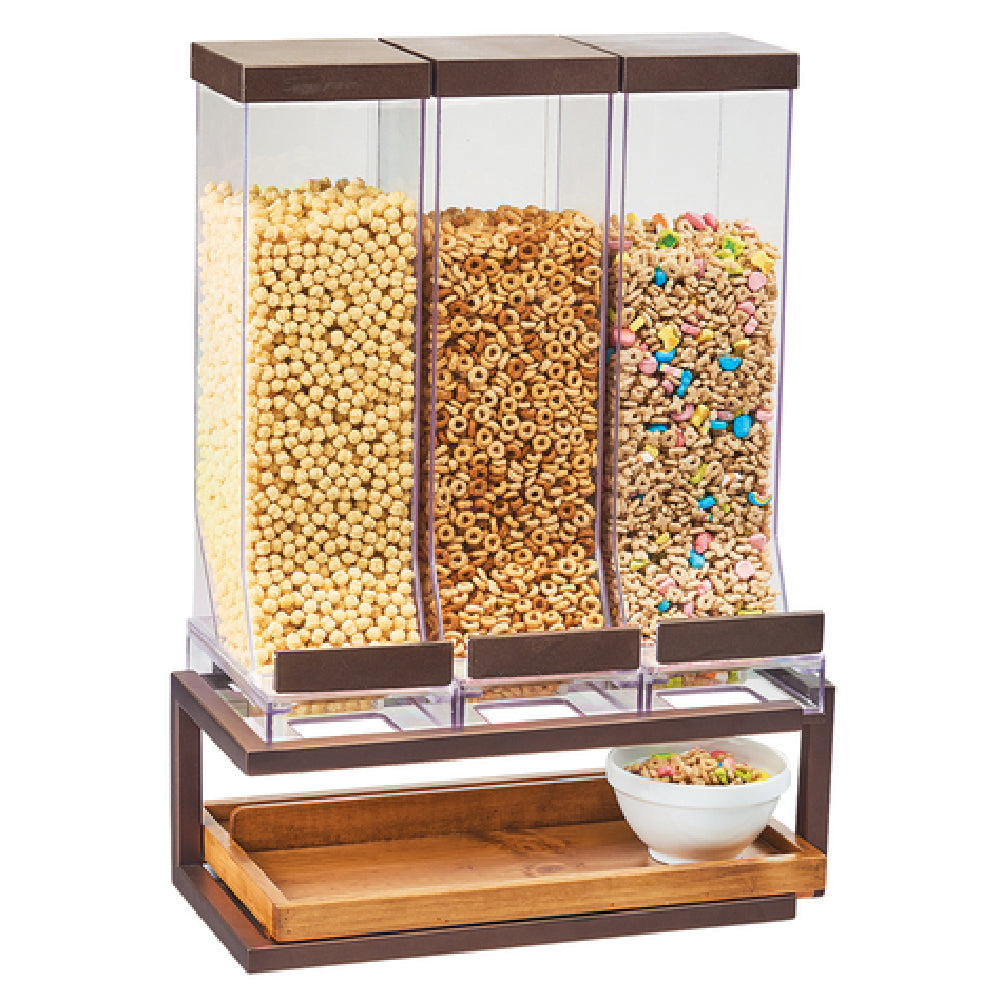 Cal Mil 3909-84 Sierra Cereal Dispenser (3) 10L Capacity Bins 18"W X 10"D X 24"H