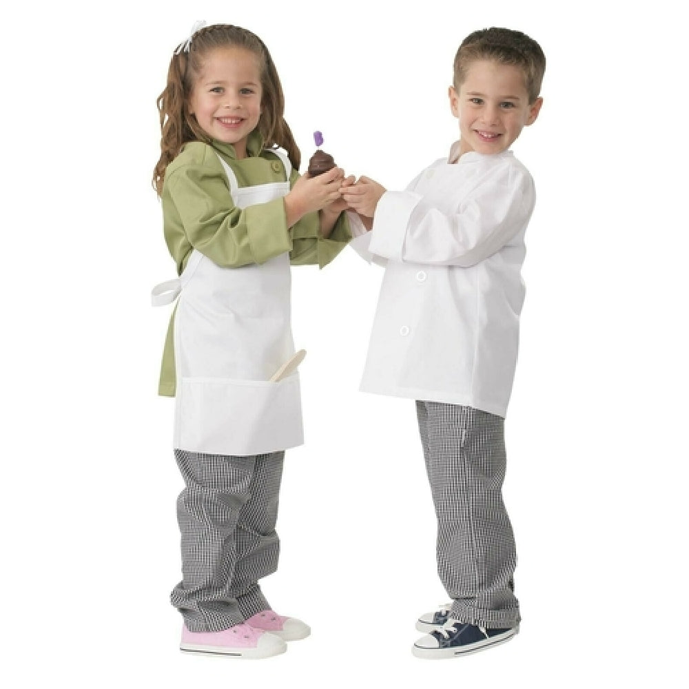 Chef Works CWBJWHTXS Kids Chef Coat Double-breasted Long Sleeve