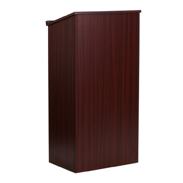 Flash Furniture MT-M8830-LECT-MAH-GG Stand-Up Lectern 23"W X 15"D X 45-3/4"H Slanted Surface With Ledge