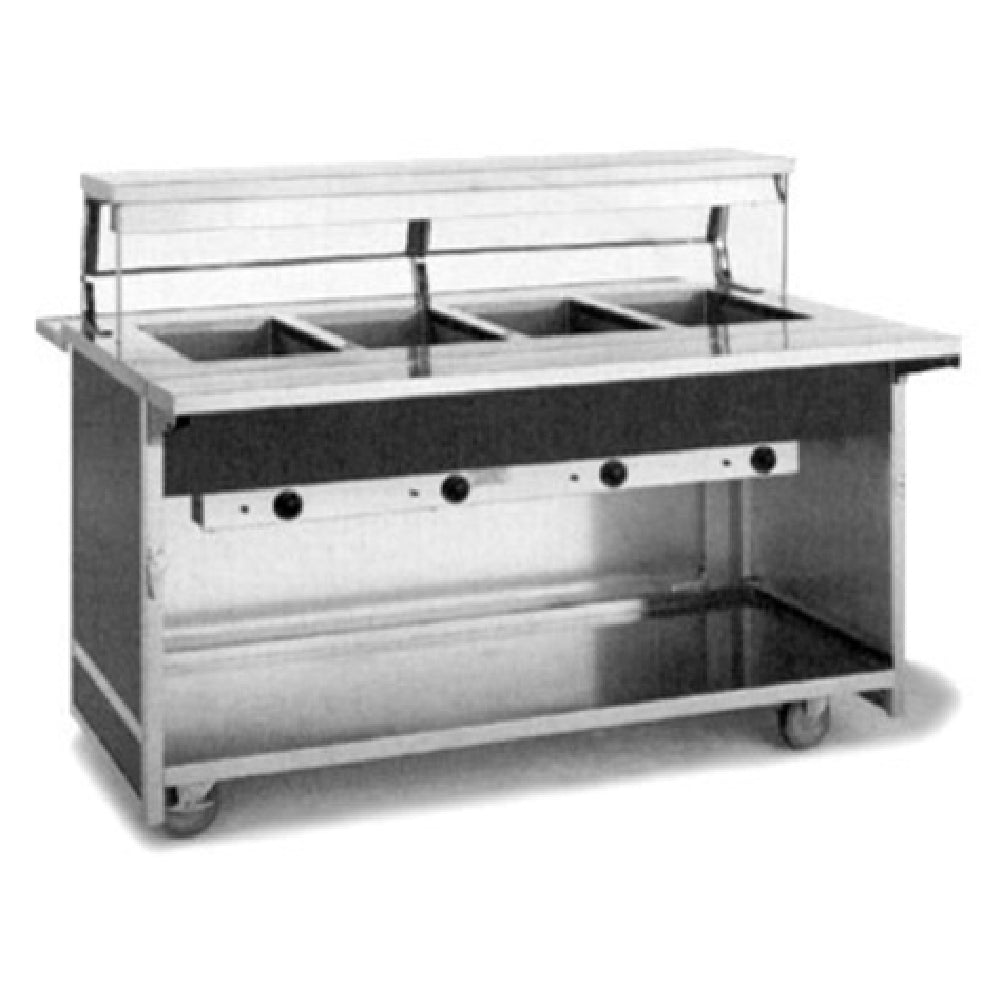 Atlas Metal BLH-6 Hot Food Serving Counter Electric (6) 12" X 20" Hot Food Wells