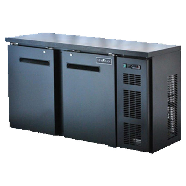 Spartan SBBB-58-SL Refrigerate Back Bar Cooler Shallow Depth 57.6"