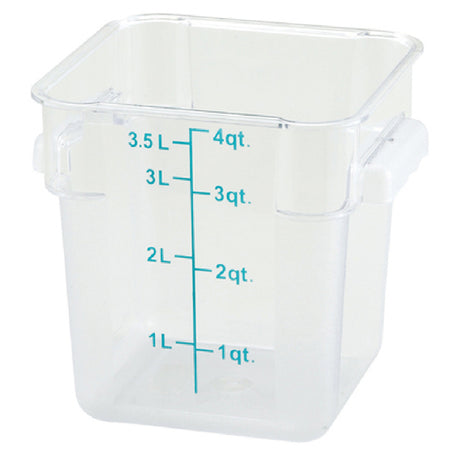 Winco PTSC-4 Storage Container 4 Qt. 7-1/16" X 7-5/8" X 7-1/4"H