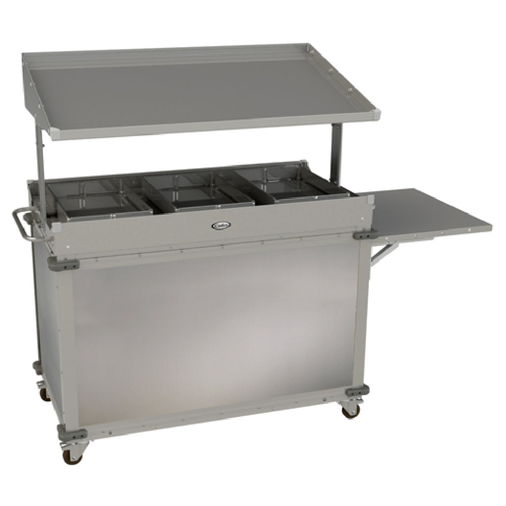 Cadco CBC-GG-B3-LST MobileServ® Standard Grab & Go Merchandising Cart Large 1-sided Grab & Go Shelf On Top