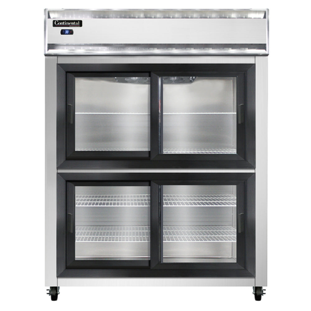 Continental Refrigerator 2RESNSGDHD Extra-Wide Refrigerator Reach-in 57"W